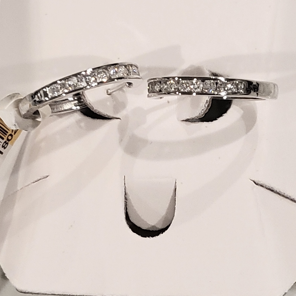 Effy diamond hoop earrings 14k gold